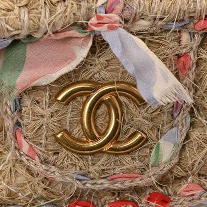 Chanel Raffia Woven CC Country Flap shoulder bag Natural 11 of 12