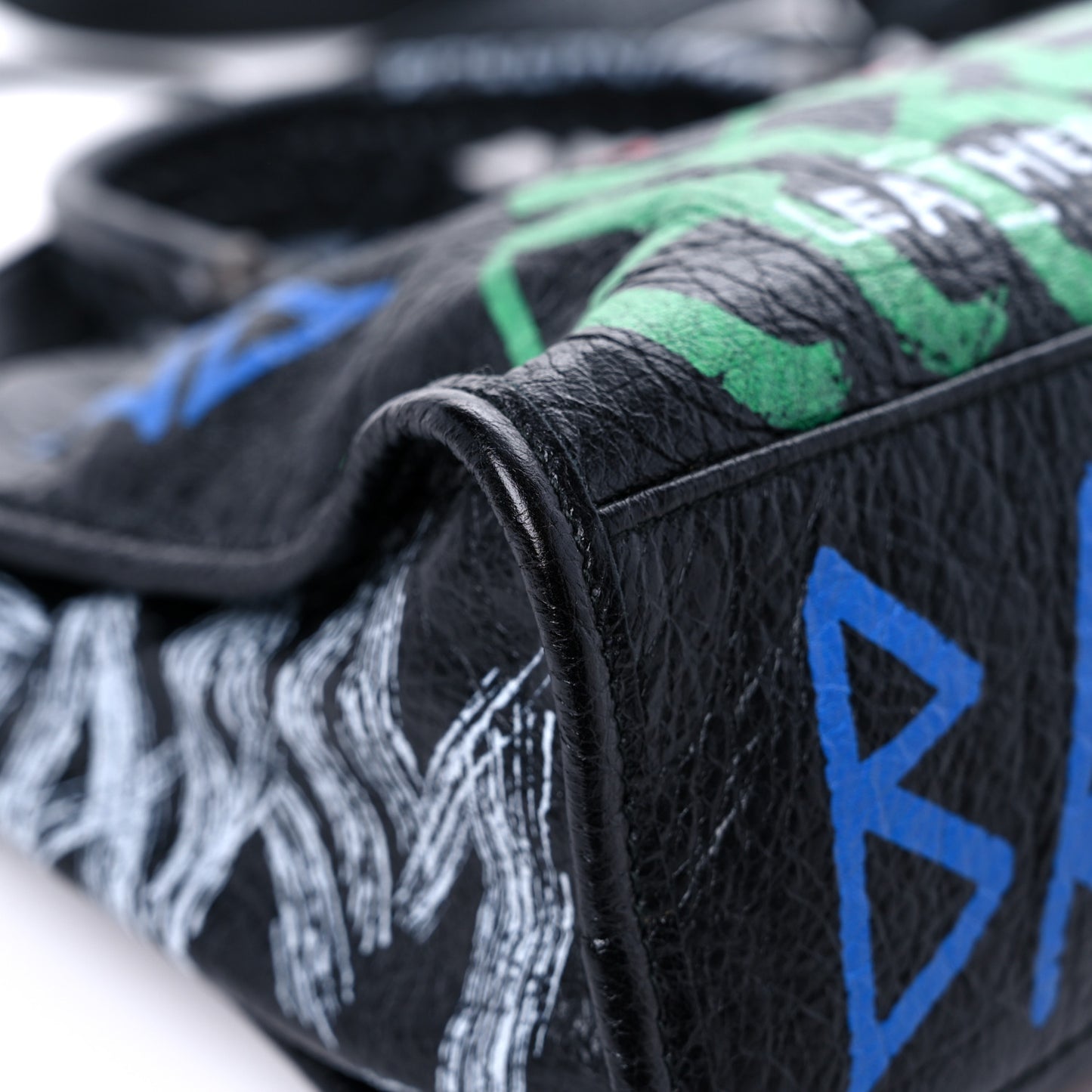 Agneau Graffiti All Over Classic Hardware S City Black Vert Rouge