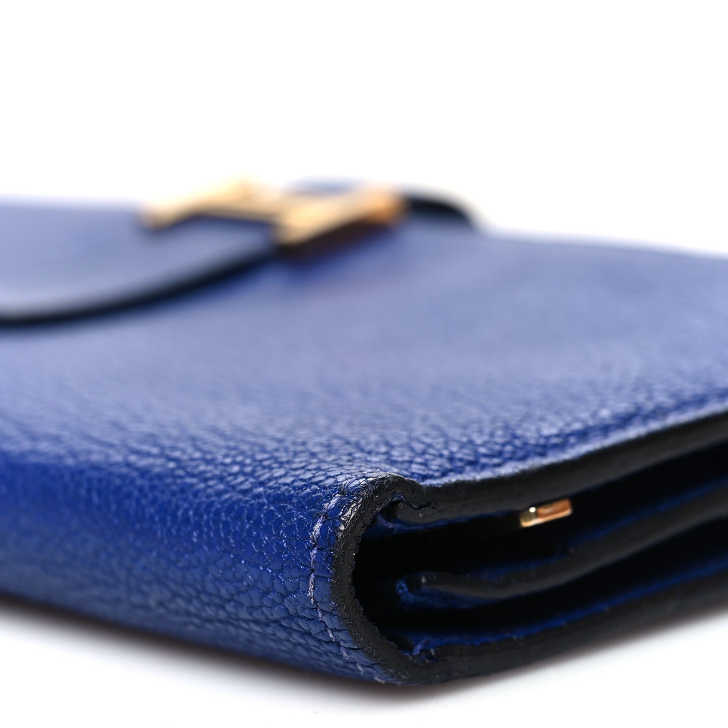 Chevre Mysore Bearn Gusset Wallet Bleu Electrique