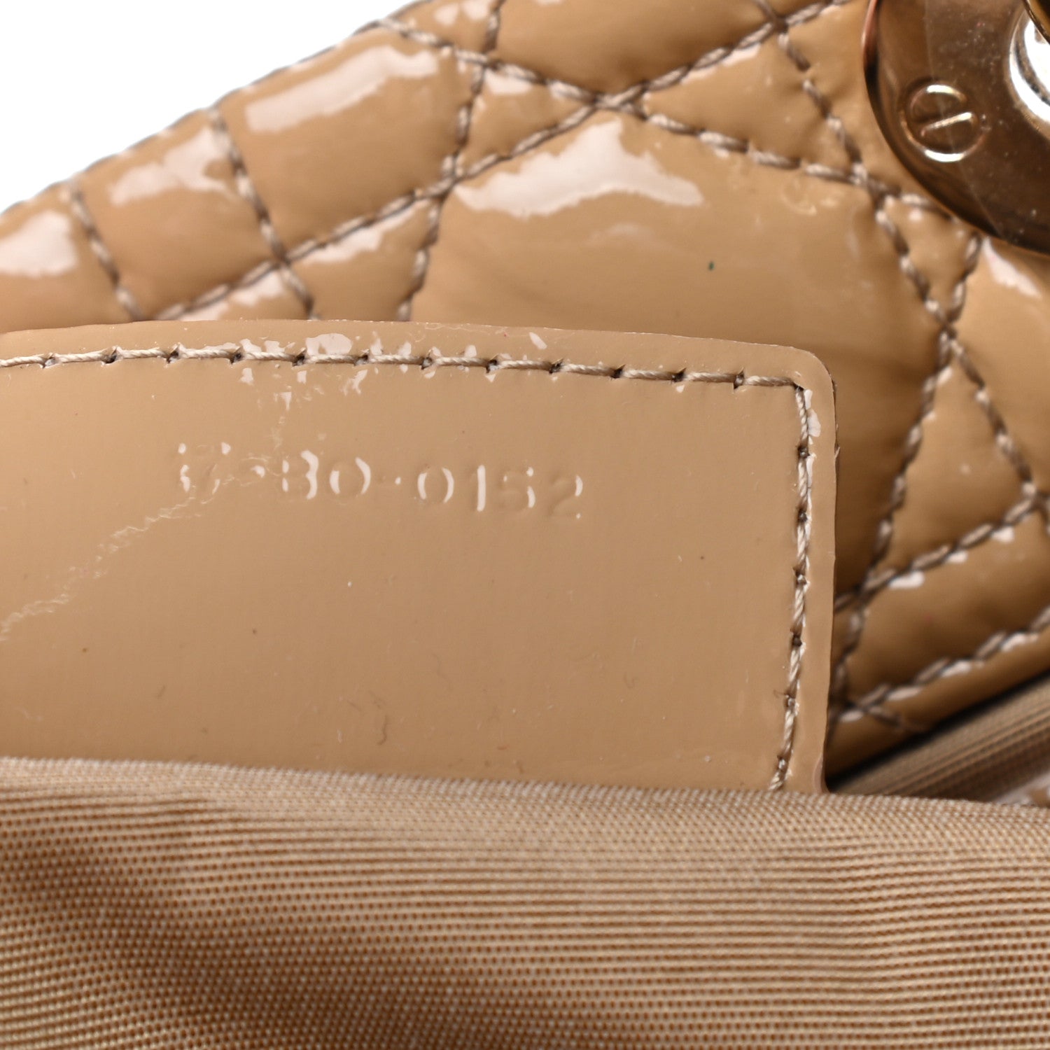 Christian Dior Patent Cannage Large Dior Soft Shopping Tote Beige 7 of 9