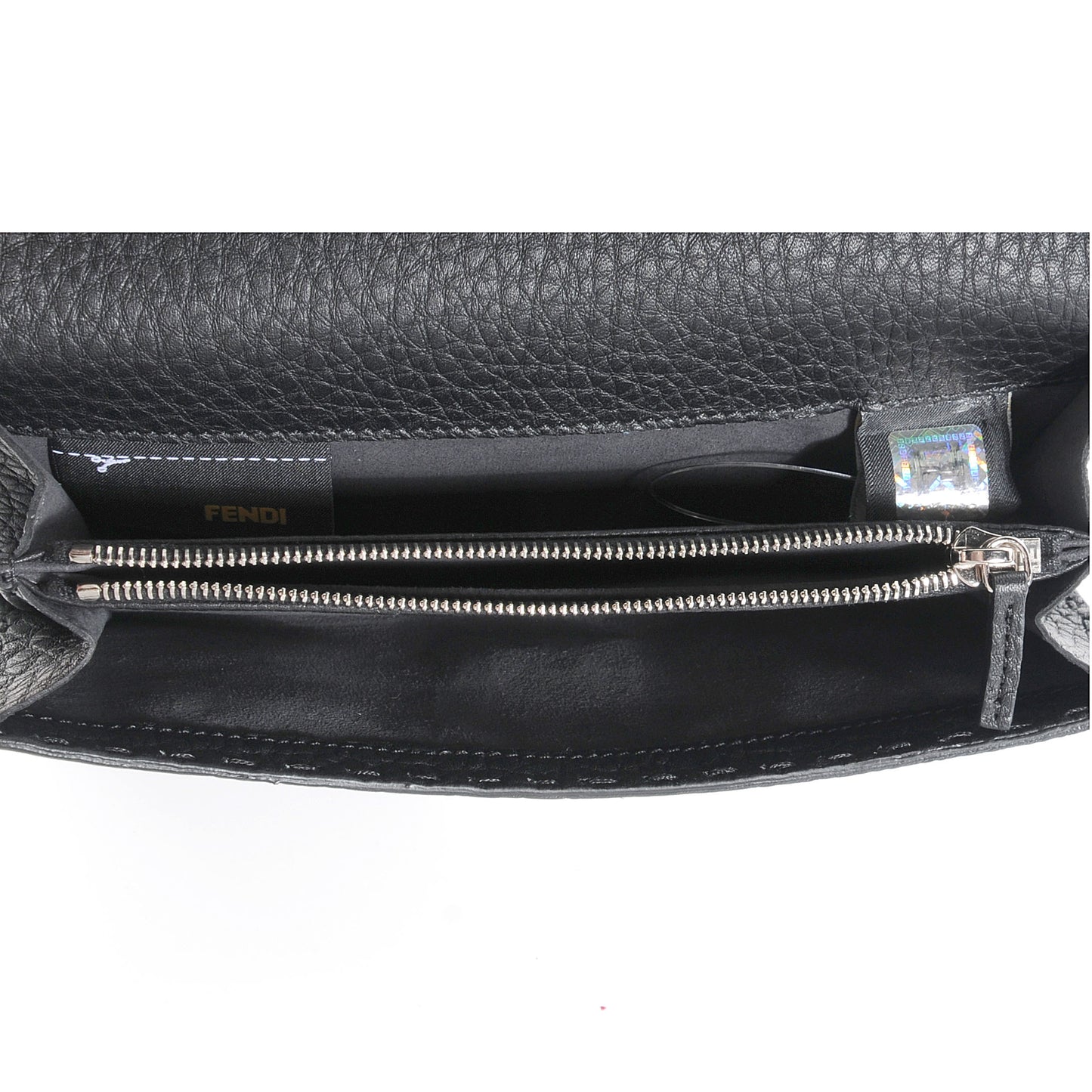 Cuoio Romano Selleria Peekaboo Continental Wallet Black