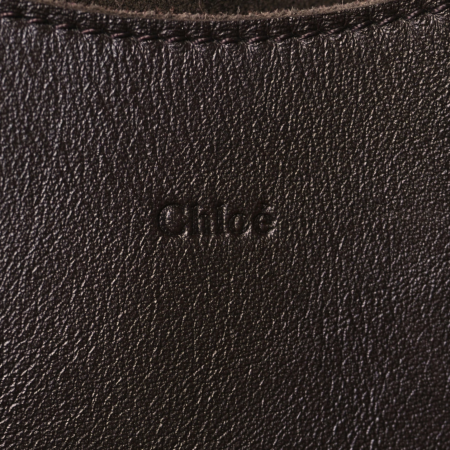 Calfskin Large Mony Tote Bold Brown