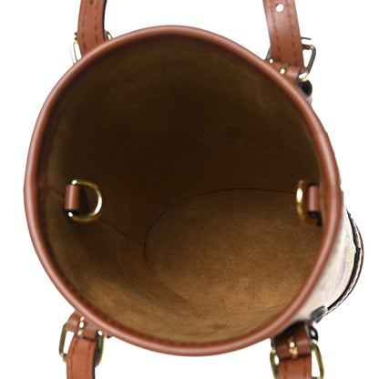 Louis Vuitton Metallic Monogram LV Garden Nano Bucket Bag Gold 5 of 9