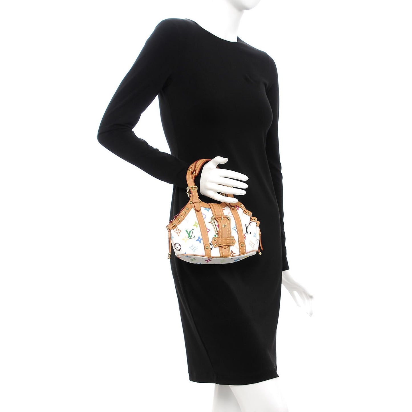 Monogram Multicolor Theda PM White