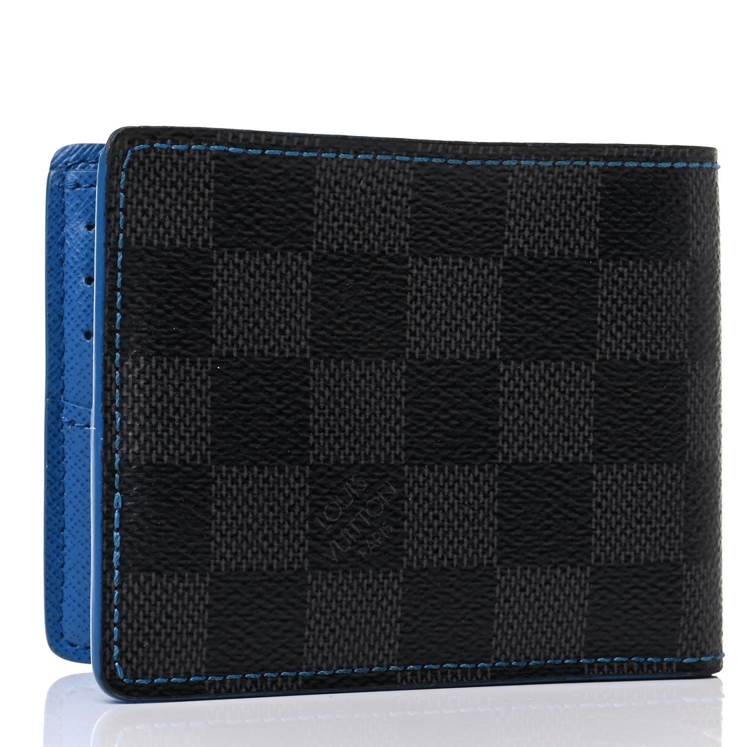 Louis Vuitton Damier Graphite Slender Wallet Blue 2 of 6