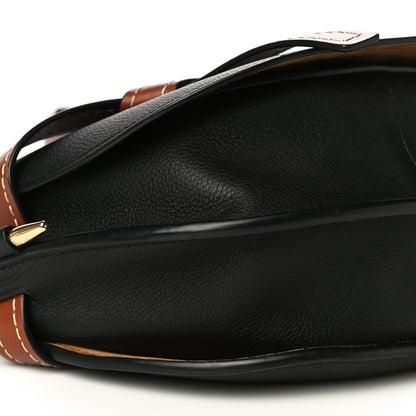 Loewe Grained Calfskin Small Gate Crossbody Bag Pecan Black 8 of 14