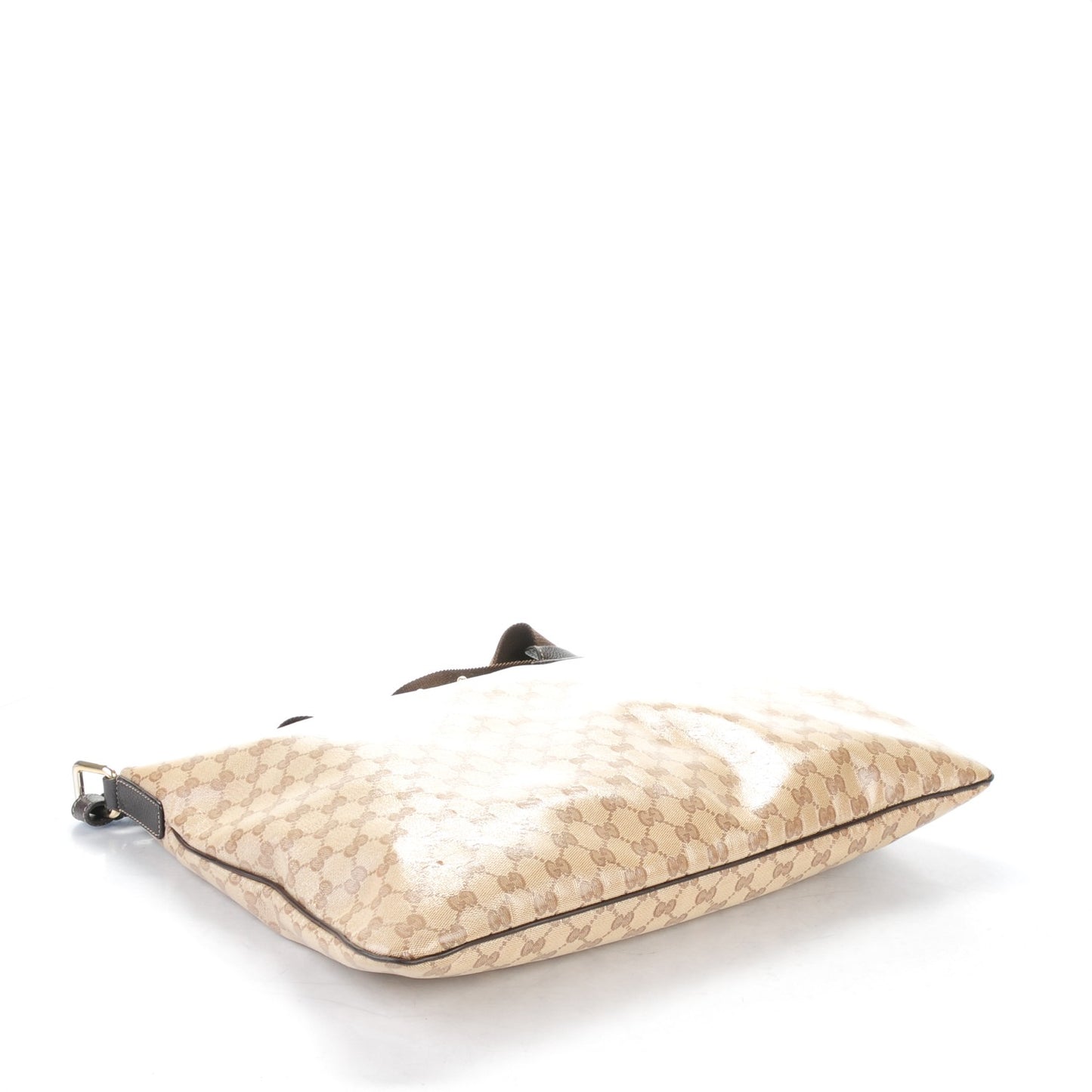 Crystal Monogram Messenger Bag Brown