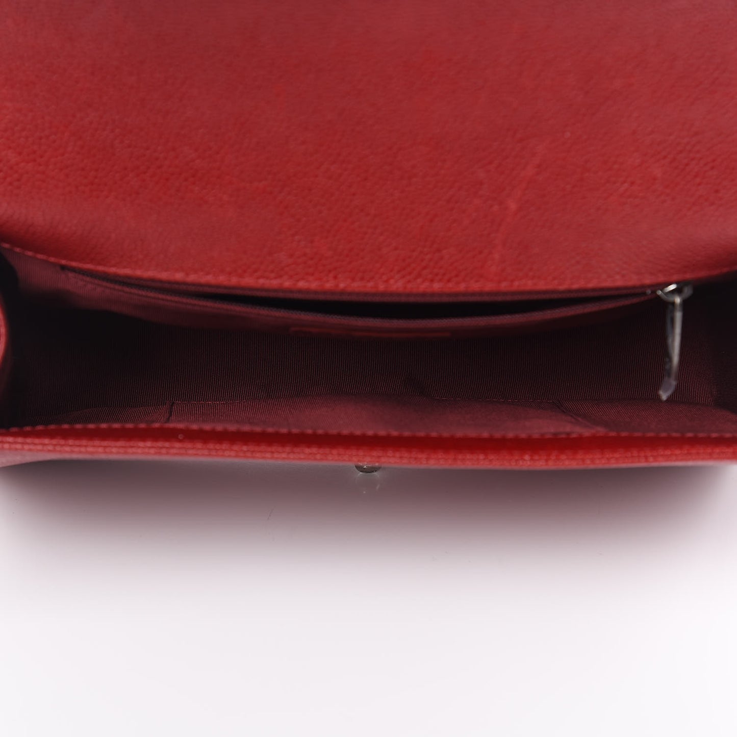 Caviar Quilted New Medium Boy Flap Dark Red