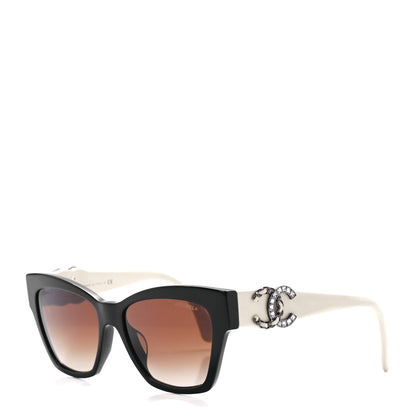 Chanel Acetate Square Cat Eye CC Sunglasses 5456 White 1 of 8