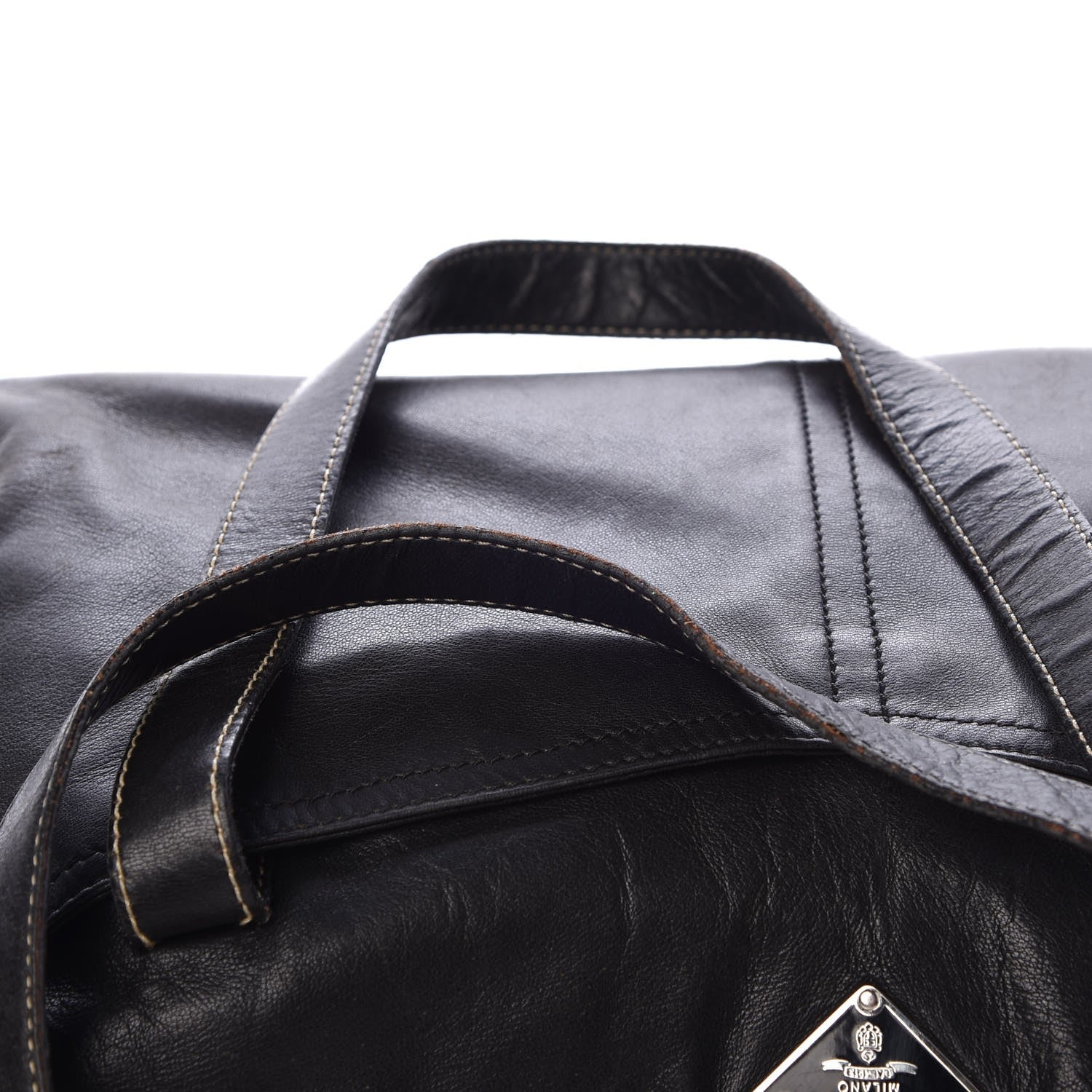 Prada Soft Calfskin Satchel Black 12 of 14