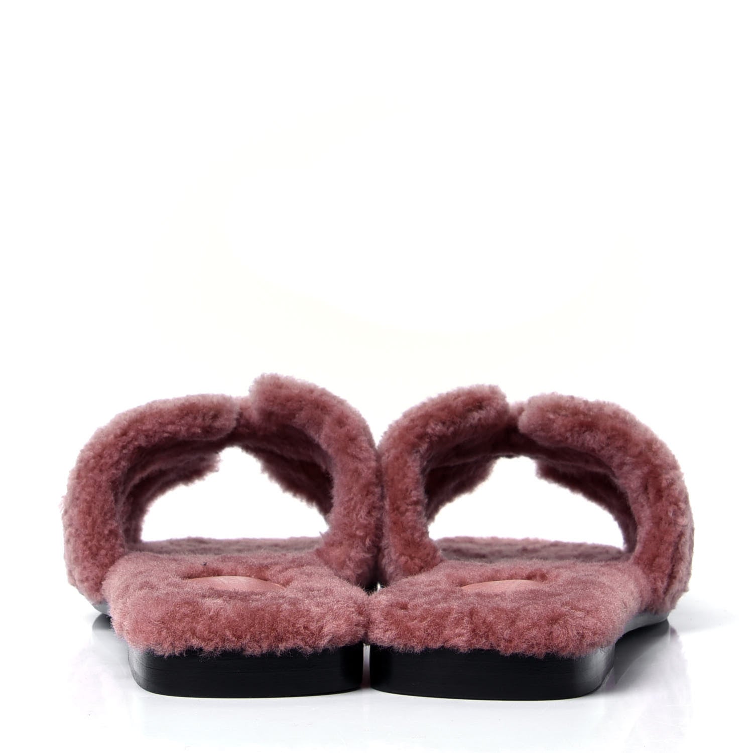 Hermes Woolskin Oran Sandals 37 Rose Aube 4 of 6