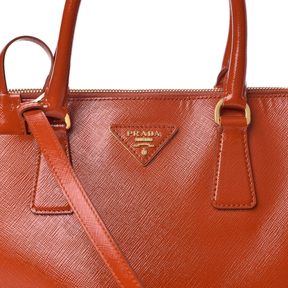 Prada Saffiano Vernice Medium Promenade Tote Arancio 10 of 10