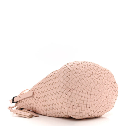 Bottega Veneta Nappa Intrecciato Drawstring Tassel Bucket Pink 6 of 23
