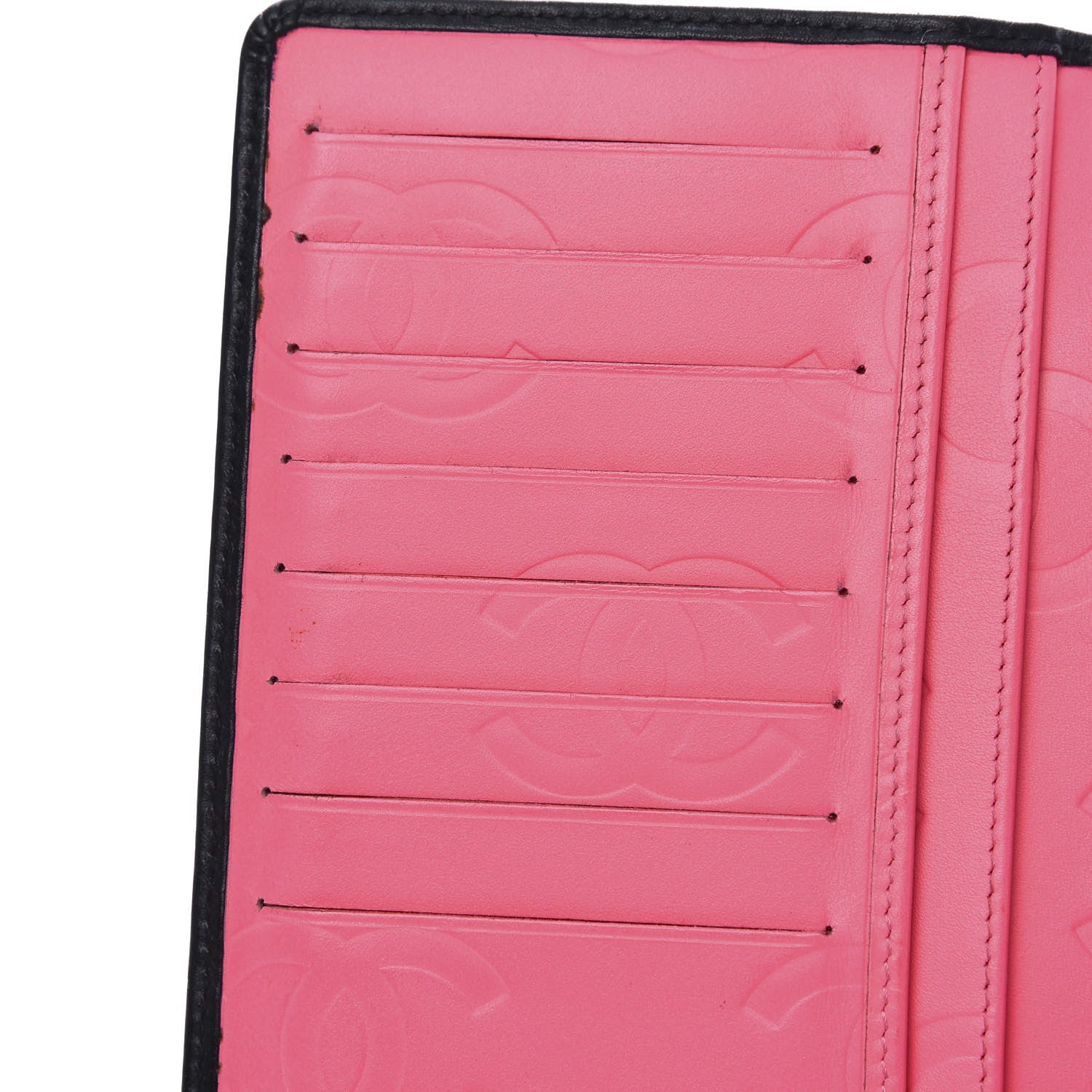 Chanel Calfskin Quilted Cambon Yen Wallet Black 9 of 11