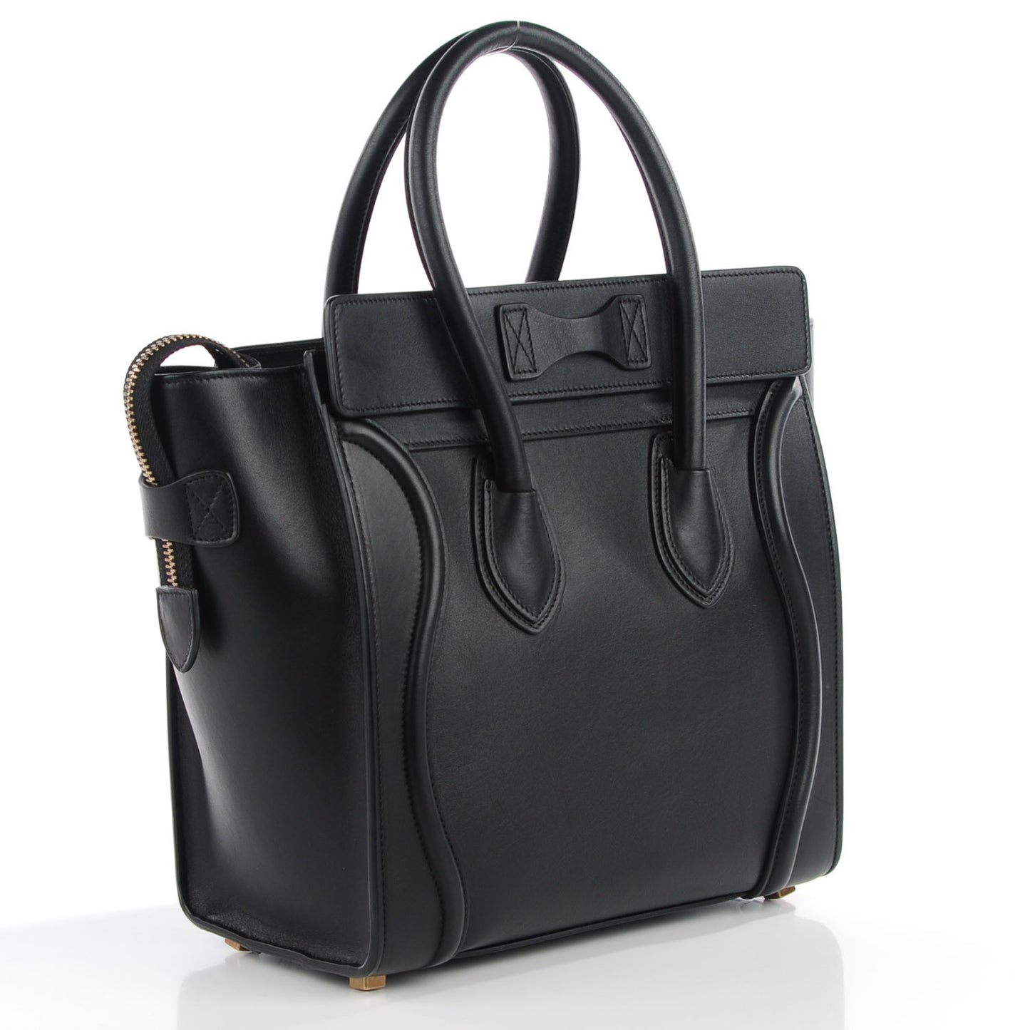 Smooth Calfskin Micro Luggage Black