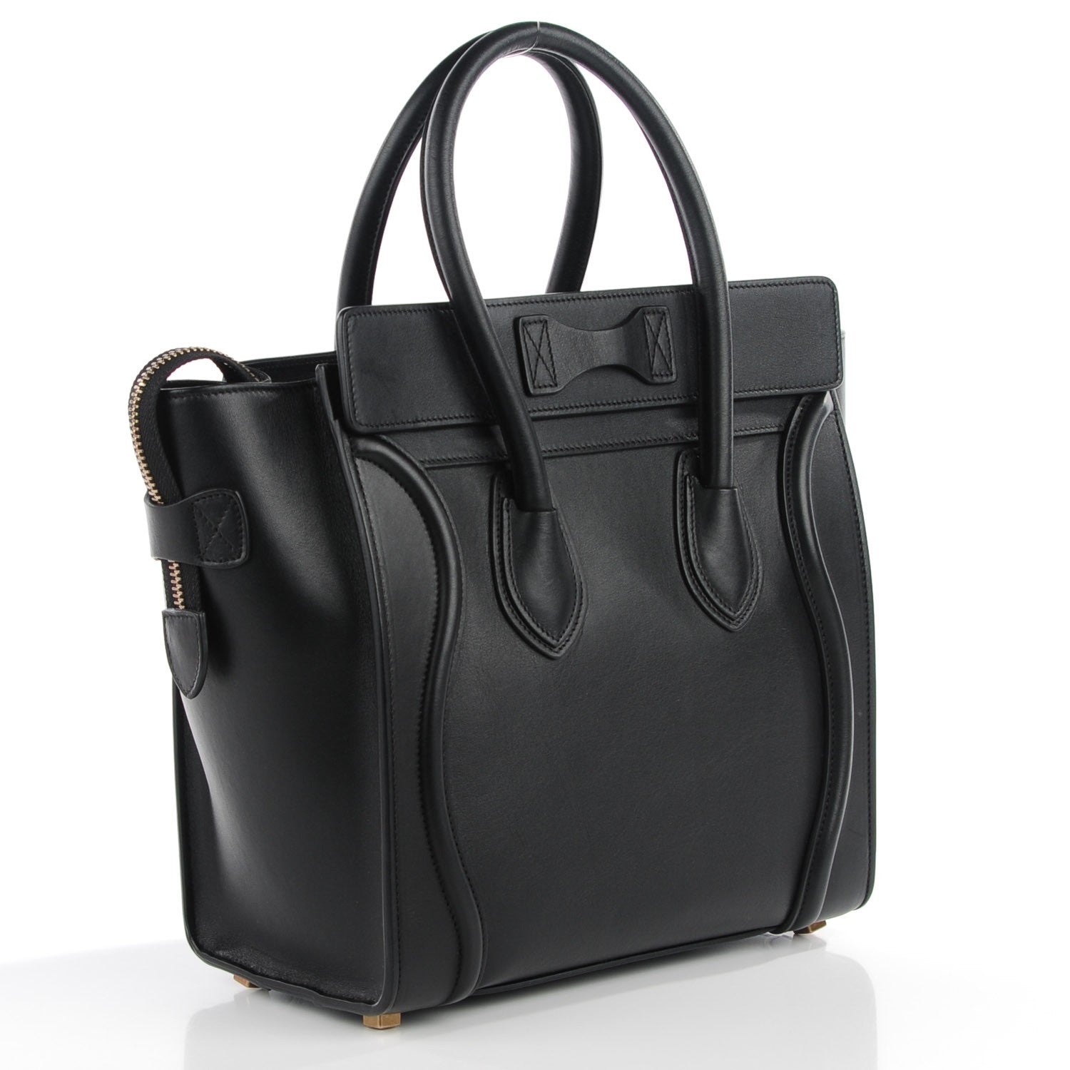 Celine Smooth Calfskin Micro Luggage Black 3 of 8