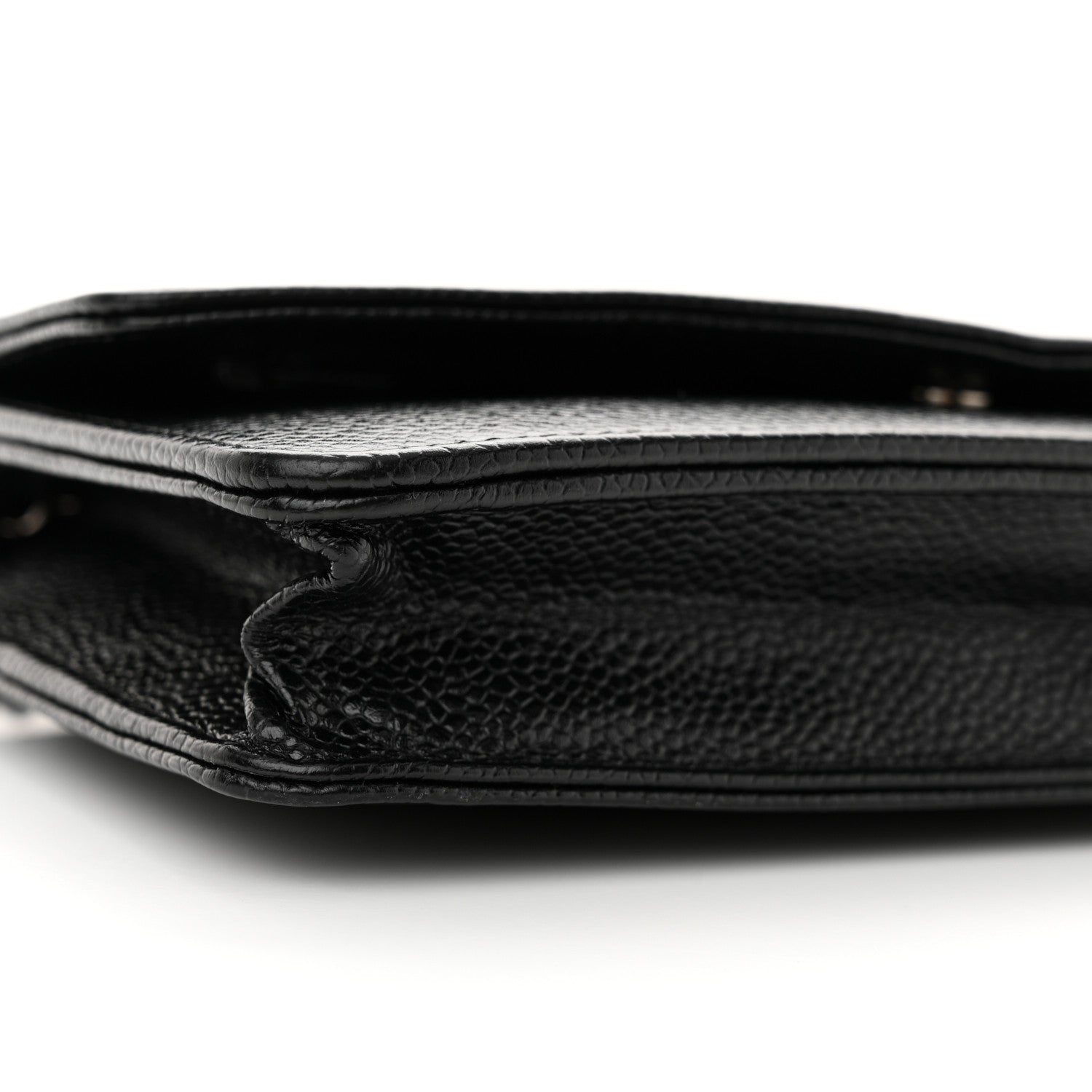 Chanel Caviar Timeless CC Wallet On Chain WOC Black 12 of 13