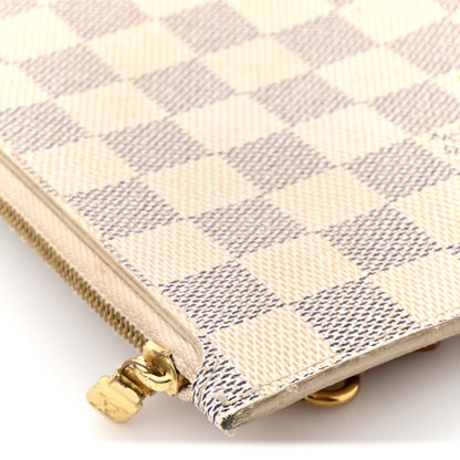 Louis Vuitton Damier Azur Neverfull MM GM Pochette Rose Ballerine 19 of 22