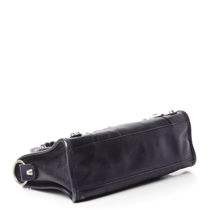 Balenciaga Metallic Agneau Classic Silver Hardware Mini City Maree 4 of 10
