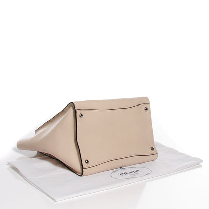 Prada Glace Calf Twin Pocket Tote Quarzo 4 of 7