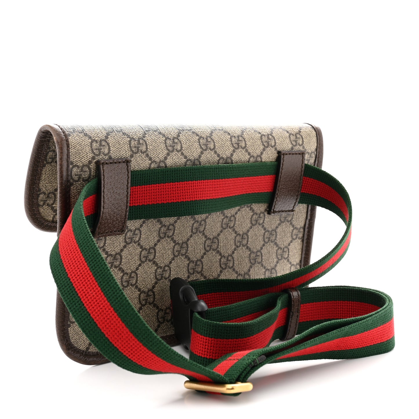 GG Supreme Monogram Neo Vintage Web Belt Bag Brown