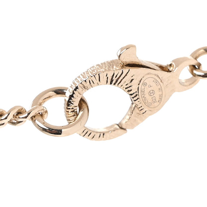 Chanel Lambskin Crystal CC Number 5 Pendant Necklace Gold Black 4 of 5