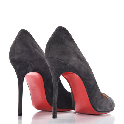 Christian Louboutin Suede Corneille 100 Pumps 38 Grey 4 of 11