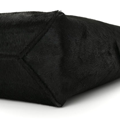 Loewe Pony Hair Medium Puzzle Fold Tote Black 9 of 9