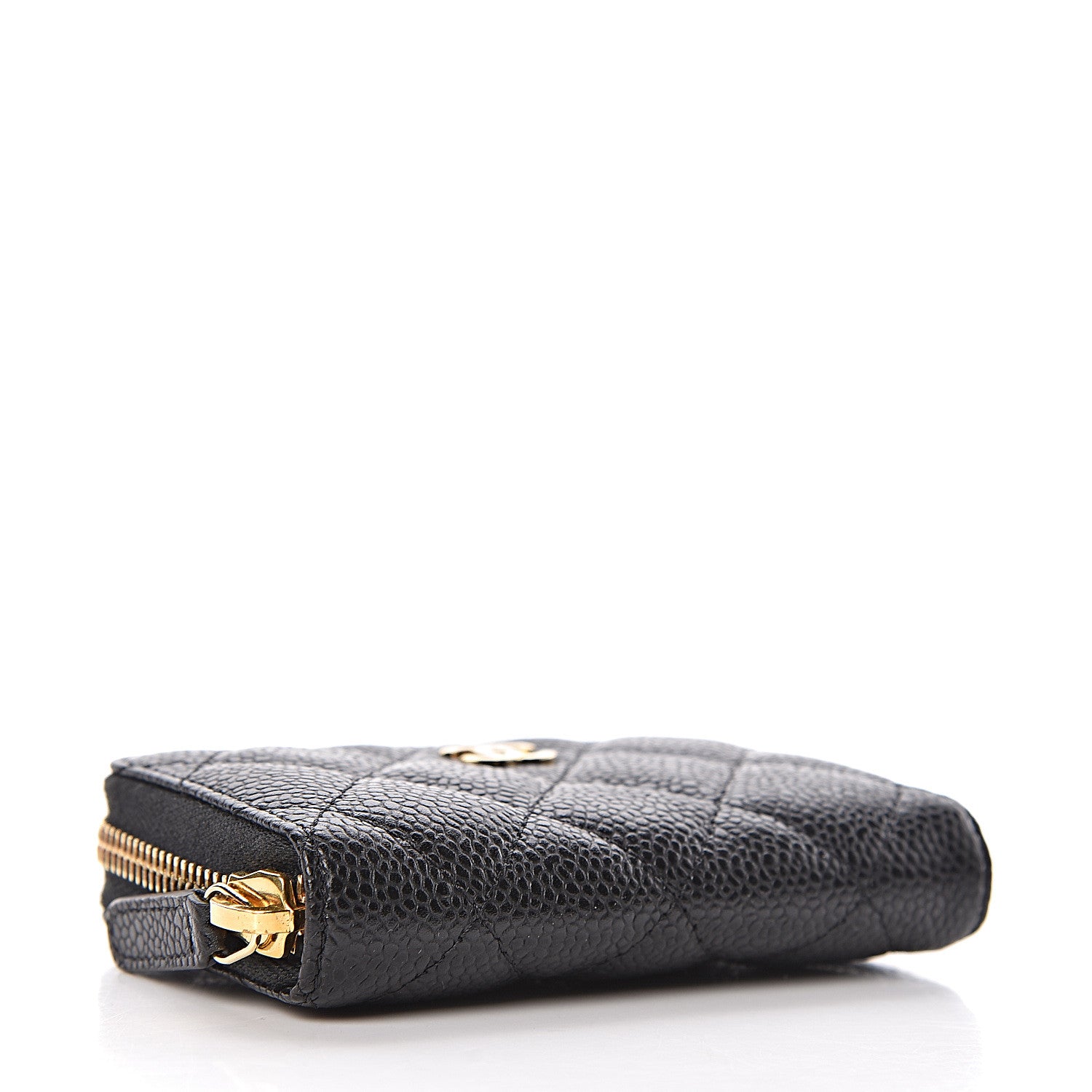 Chanel Caviar Quilted Zip Coin Purse Black 4 of 8