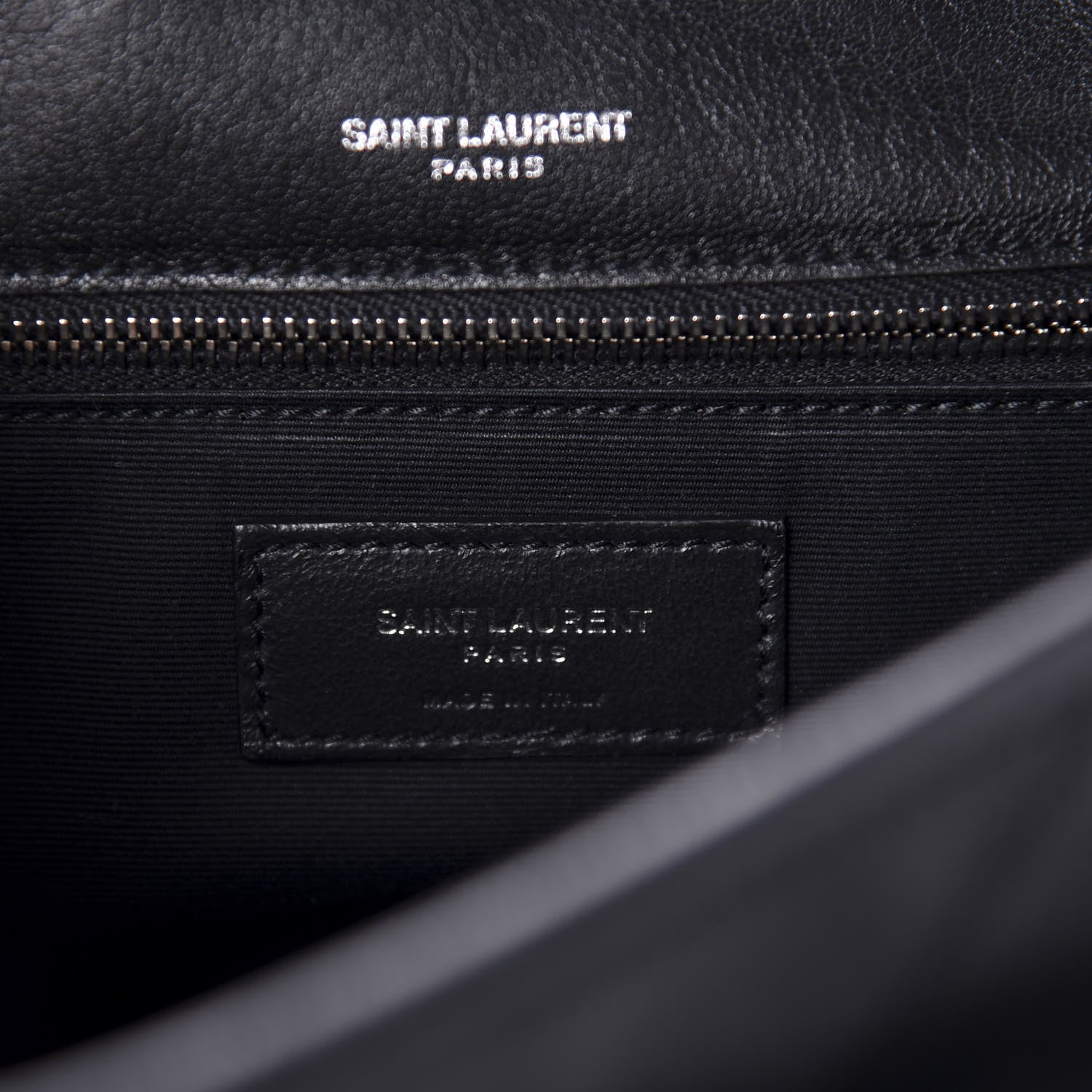 Saint Laurent Lambskin Matelasse Monogram Microstud Medium Niki Chain Satchel Black 9 of 11