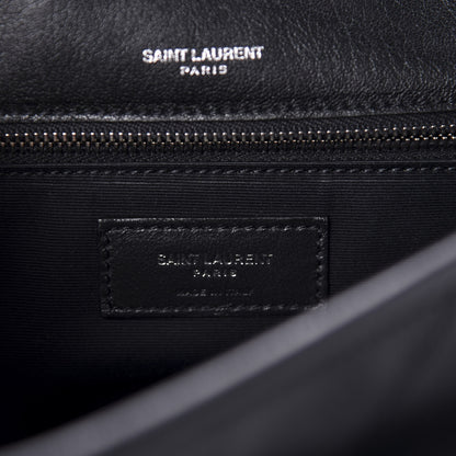 Saint Laurent Lambskin Matelasse Monogram Microstud Medium Niki Chain Satchel Black 9 of 11