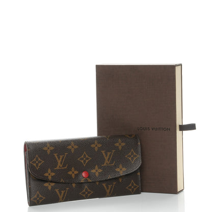 Louis Vuitton Monogram Emilie Wallet Red 11 of 11