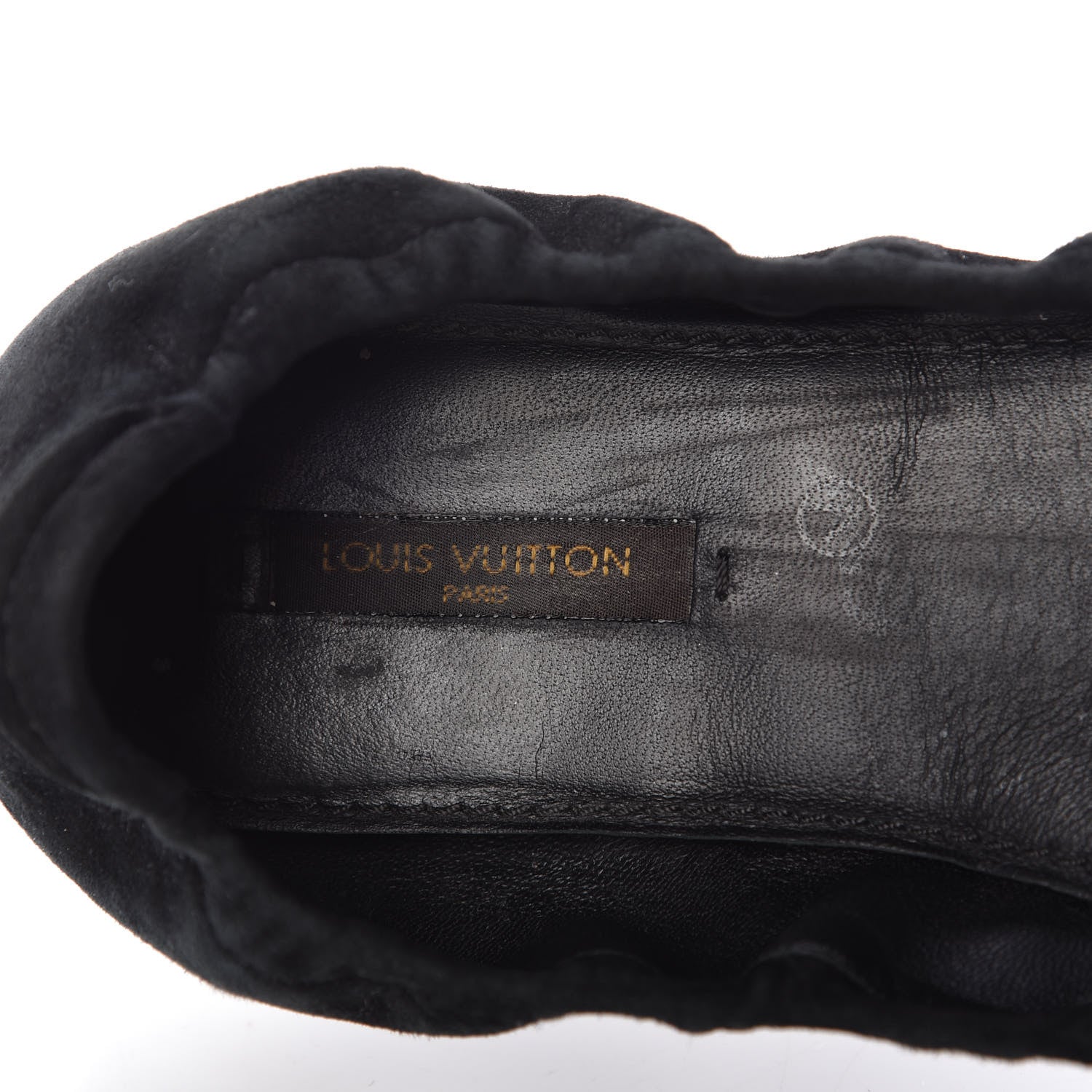 Louis Vuitton Suede S-Lock Ballerina Flats 37 Black 7 of 9