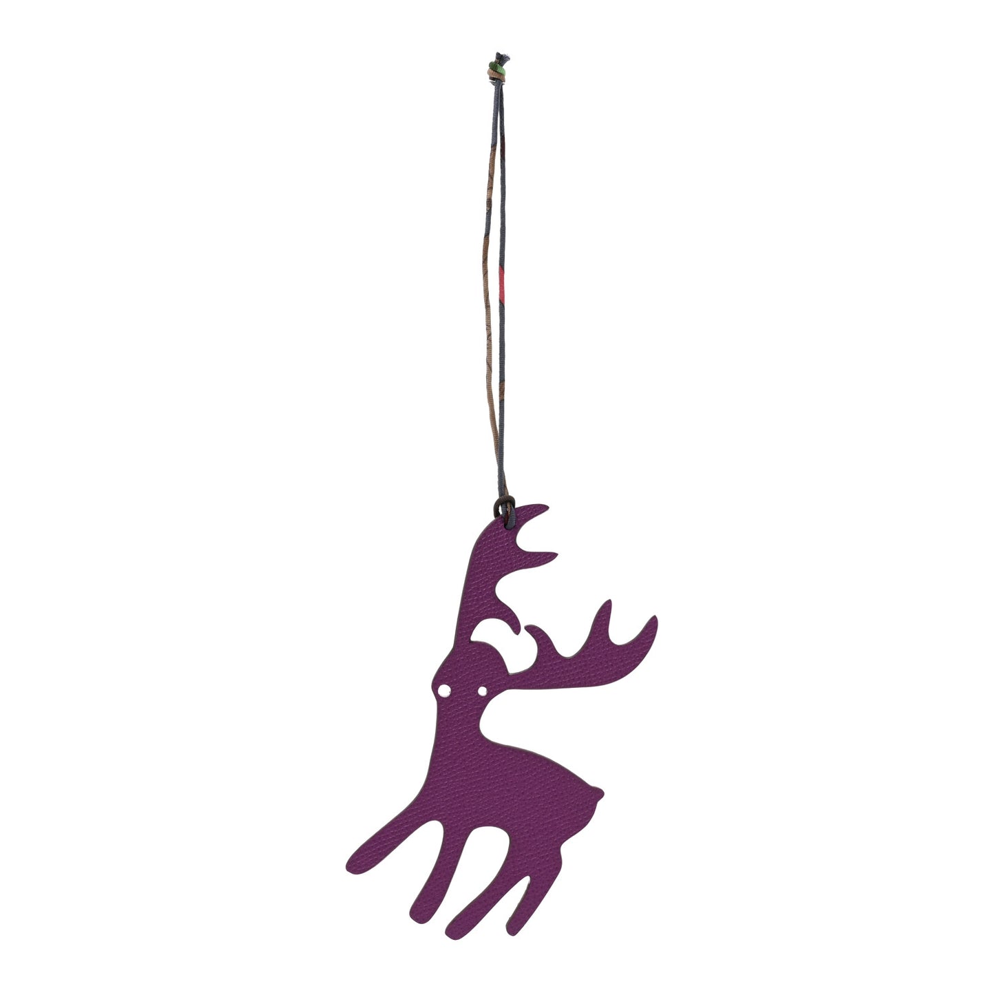 Togo Epsom Petit H Reindeer Bag Charm Capucine Anemone