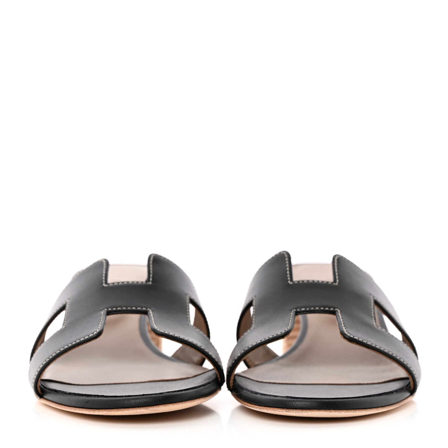 Calfskin Oasis Sandals 36 Black