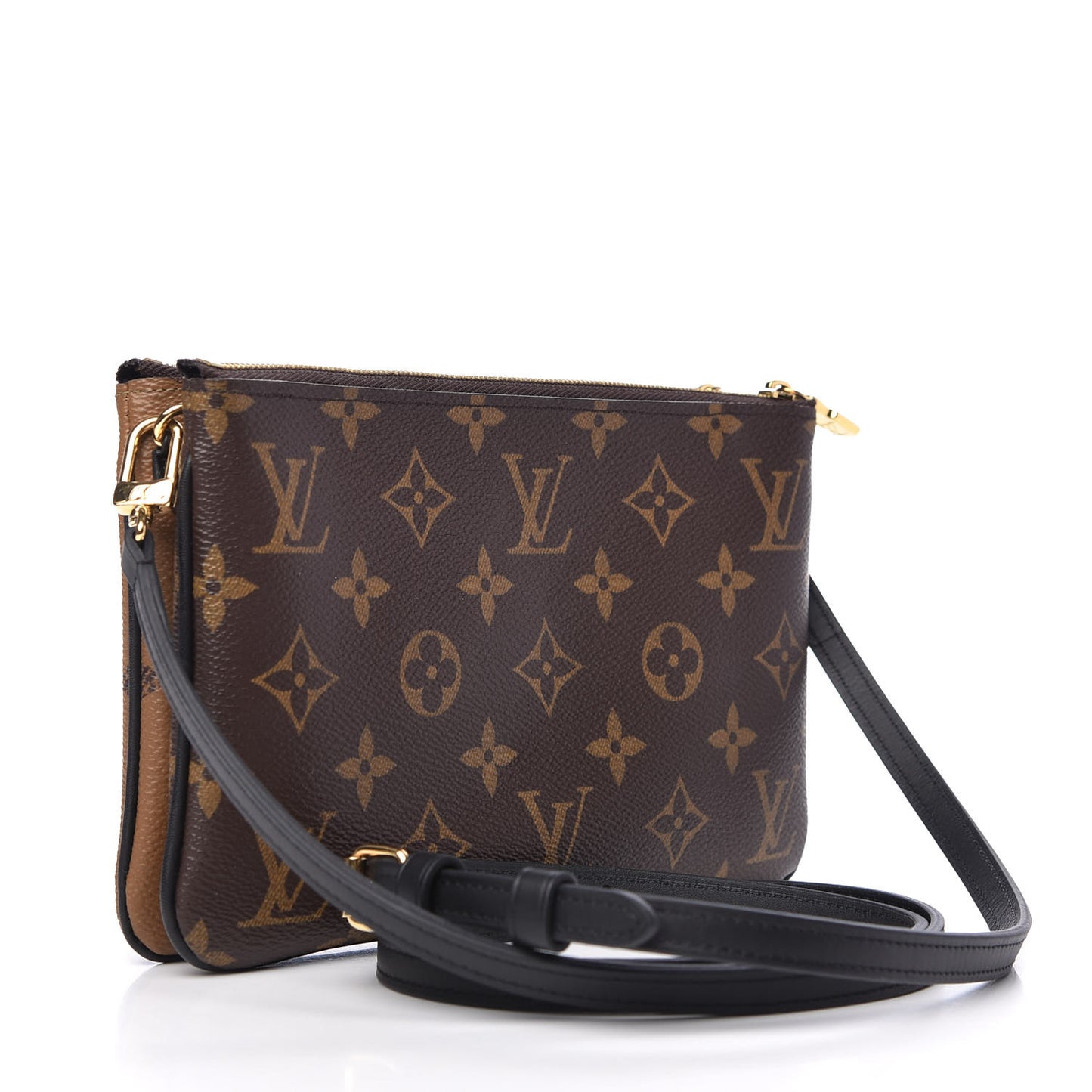 Reverse Monogram Giant Double Zip Pochette