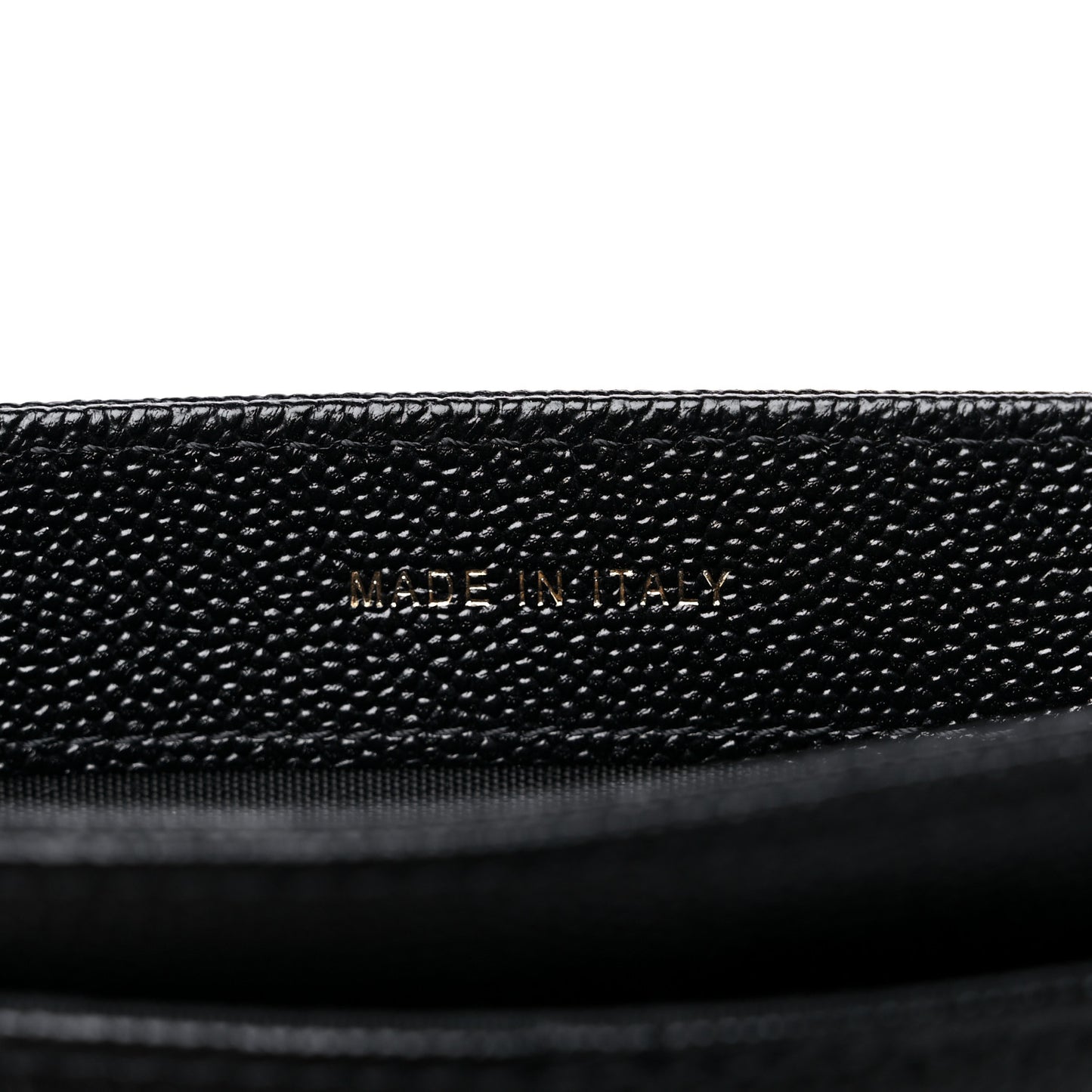 Caviar Quilted Golden Class Strap Pouch Black