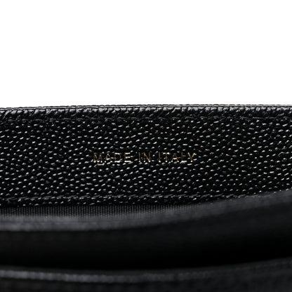 Chanel Caviar Quilted Golden Class Strap Pouch Black 8 of 10