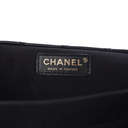 Chanel Calfskin Quilted XXL Travel Flap Bag Black 8 of 11