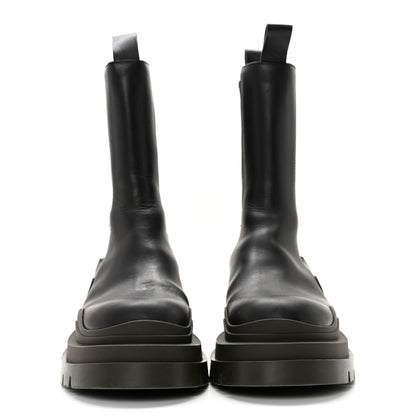 Bottega Veneta Calfskin The Tire Chelsea Boots 38 Black Camping 2 of 16