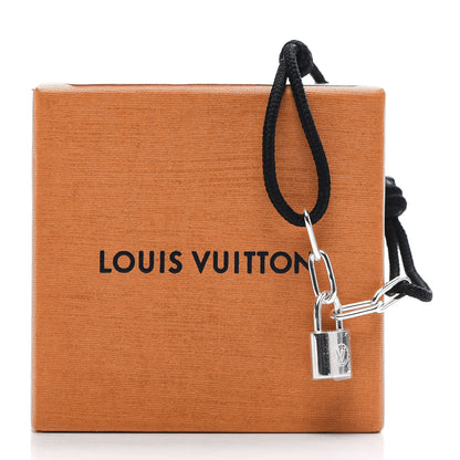Louis Vuitton Sterling Silver Lockit Bracelet Black 6 of 6