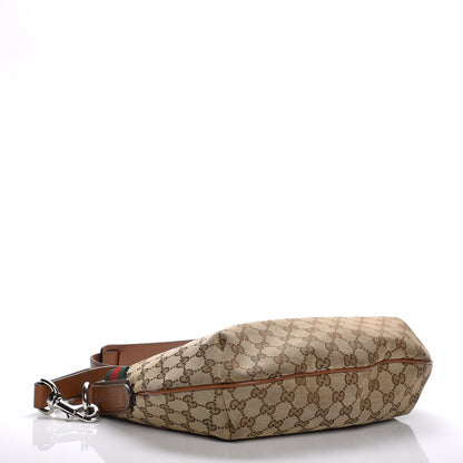 Gucci Monogram Medium Half Moon Hobo Brown 4 of 12