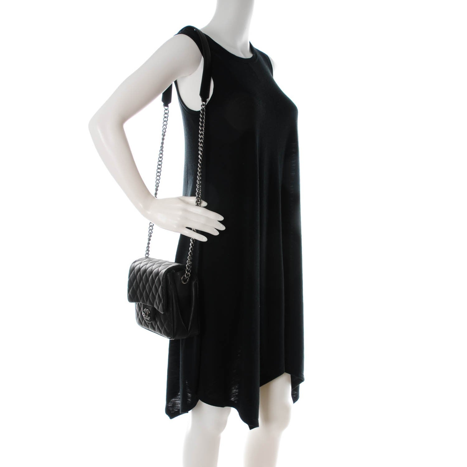 Chanel Caviar Quilted Small Rock In Rome Flap Black 2 of 8