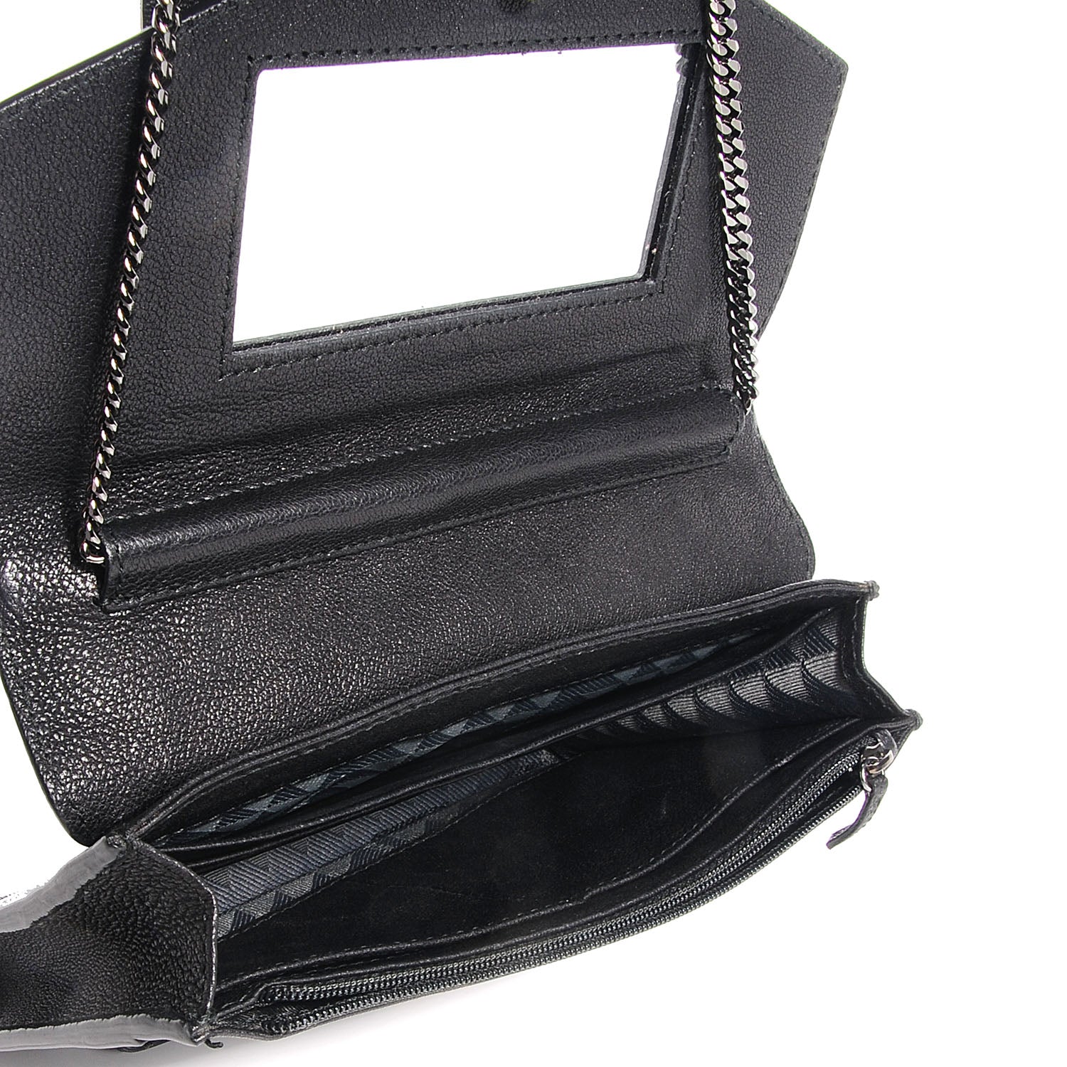 Proenza Schouler Leather PS1 Large Chain Wallet Black 5 of 6