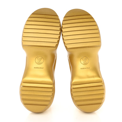 Louis Vuitton Metallic Calfskin Technical Nylon LV Archlight Sneakers 38.5 White Gold 5 of 8