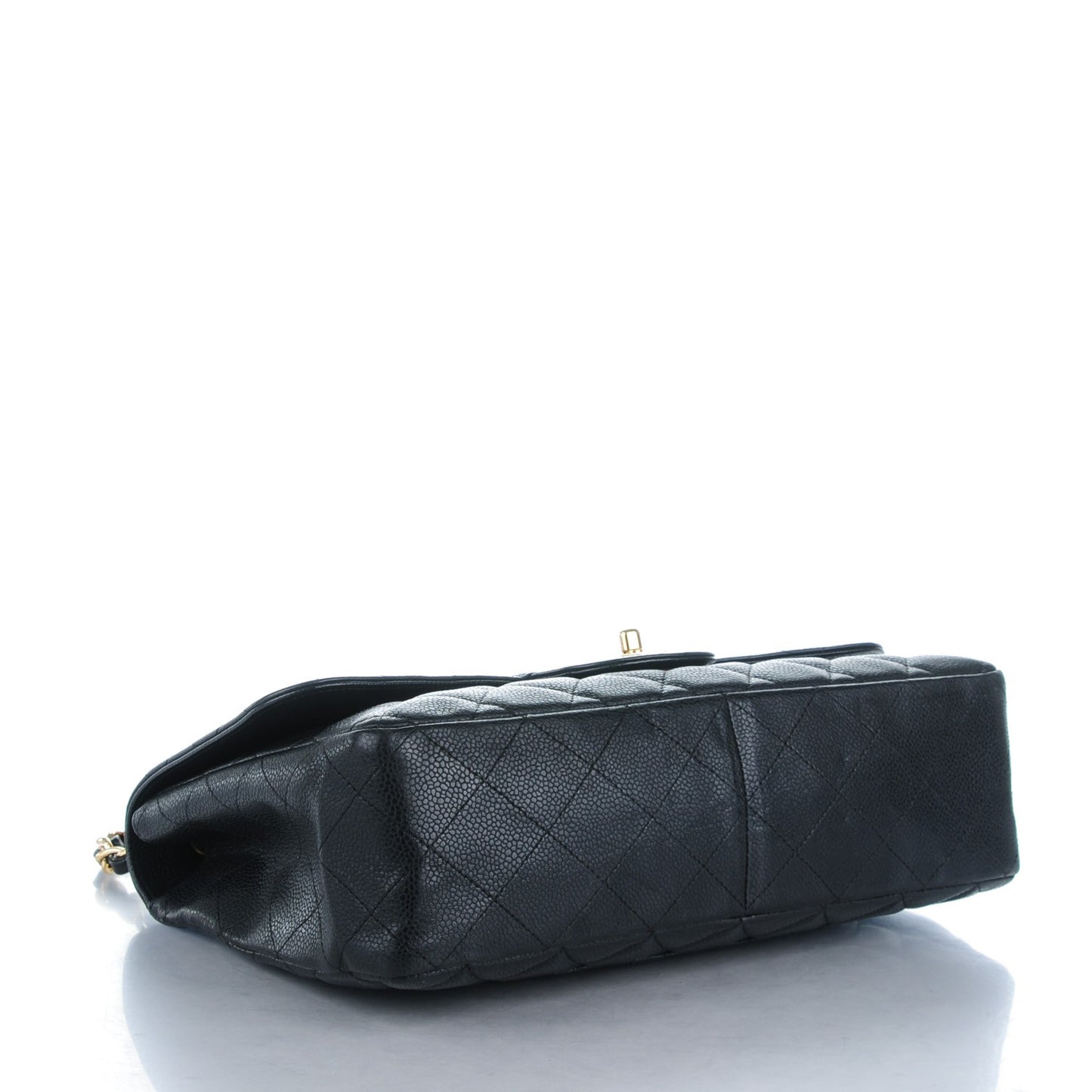 Caviar Quilted Jumbo Single Flap Black