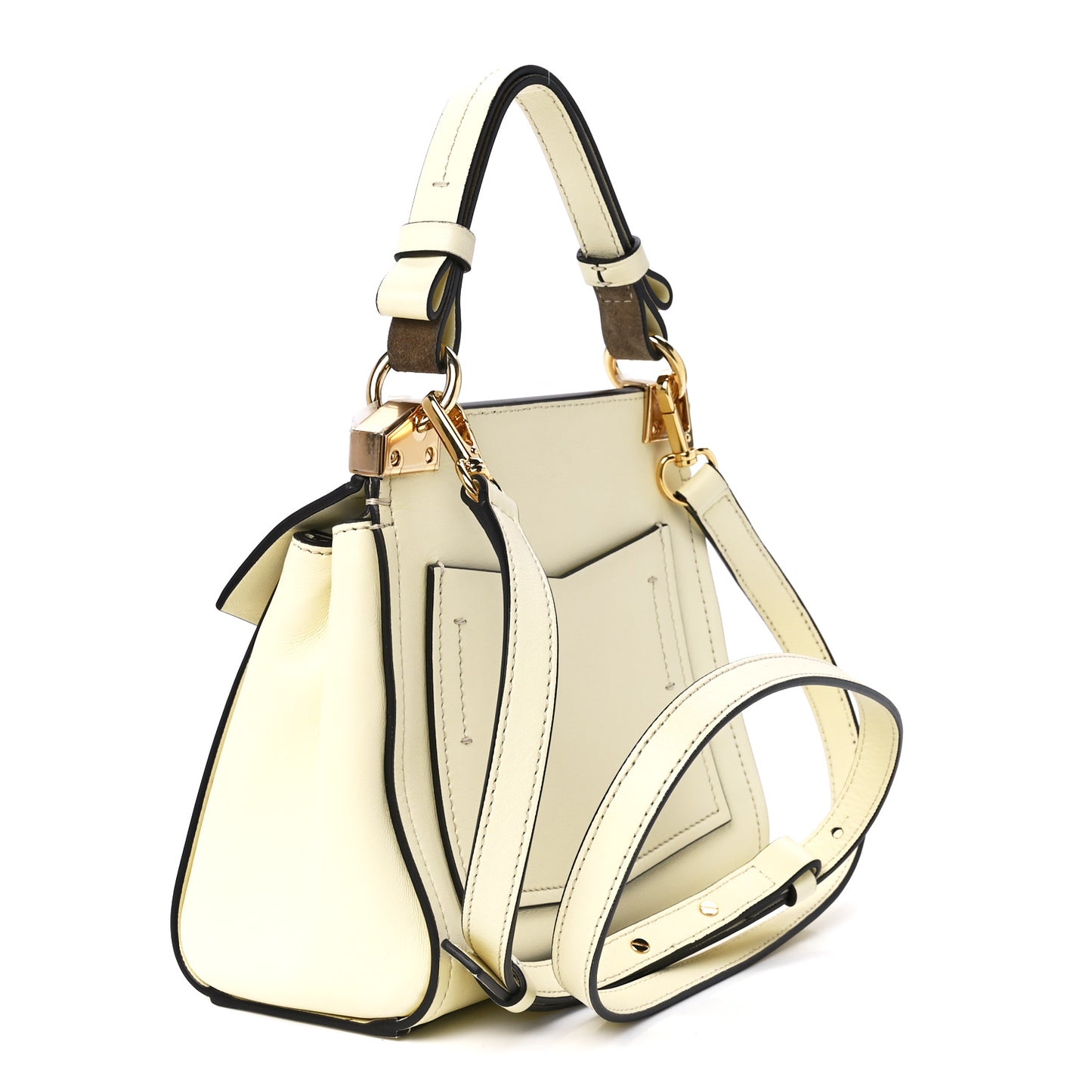 Calfskin Mini Mystic Shoulder Bag Pale Yellow