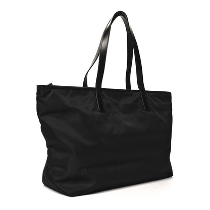 Prada Tessuto Nylon Saffiano Pocket Tote Black 3 of 10
