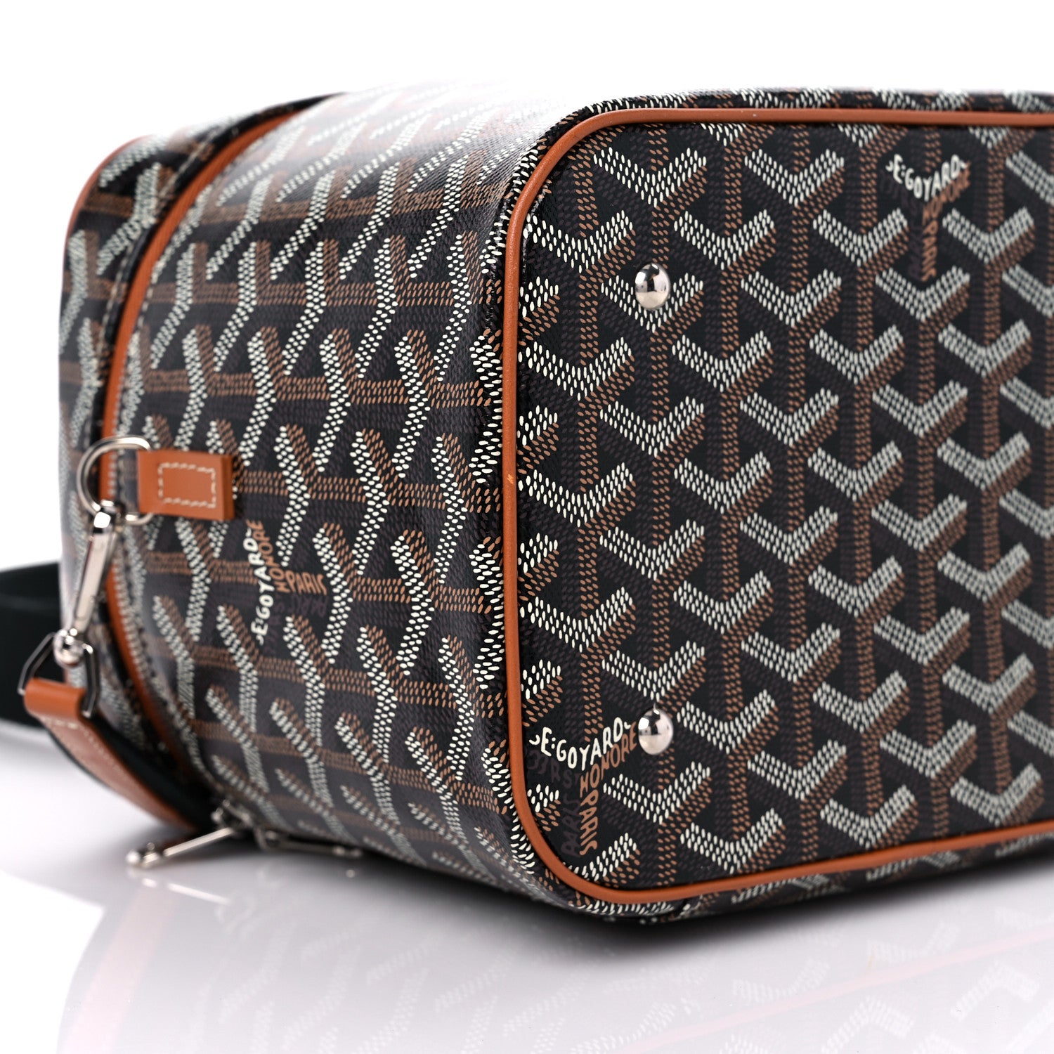 Goyard Goyardine Muse Vanity Case Black Gold 5 of 9