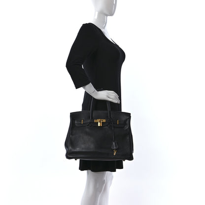Hermes Swift Birkin 35 Black 2 of 22